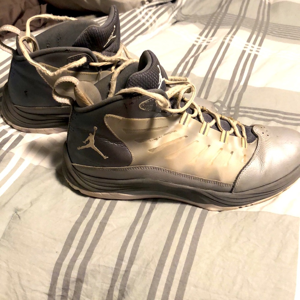 Air Jordans Sz 10.5 used condition gray see pics